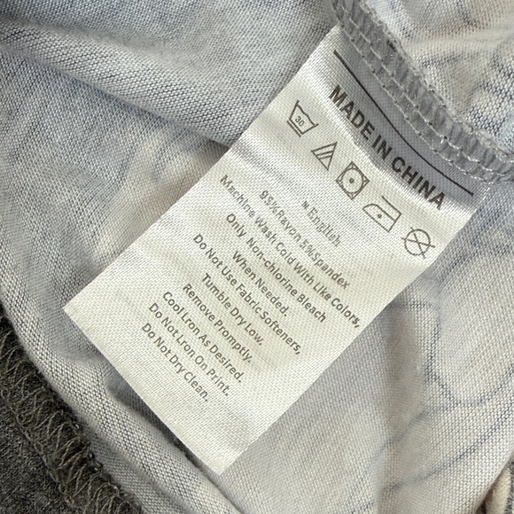 PinkBlush Floral Gray Raglan Short Sleeve Maternity T-Shirt Bodycon Midi Dress - Picture 9 of 9